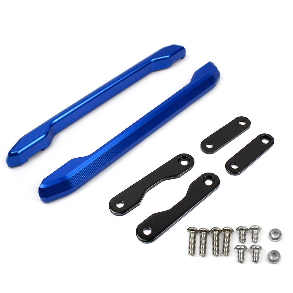 Kit de Rail de Poignée D'accoudoir de Barre D'appui de siège de Passager Arrière de Moto pour Y-amaha MT-09 FZ-09 MT09 FZ09 Accessoires 2013 2014 2015 2016 2017 2018 2019 2020 (Bleu)
