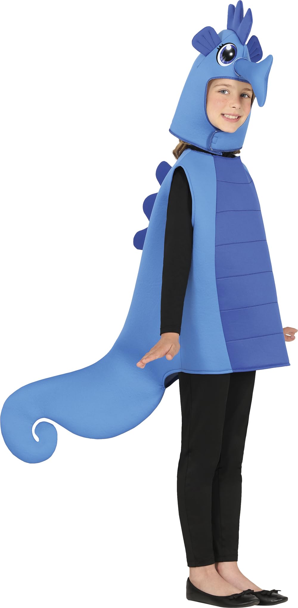 FIESTAS GUIRCA Charming Blue Seahorse Fancy Dress for Boys or Girls, Animals Kids Fancy Dress Costumes Boys & Girls - Image 4