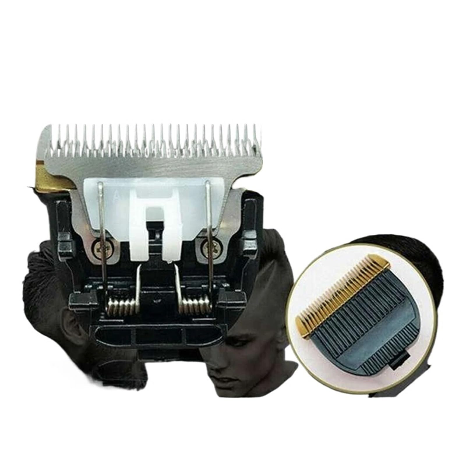 Tête De Coupe, Lames De Tondeuse À Cheveux Compatibles Avec Les Pièces De Tondeuse Panasonic ER151/ER1510/ER154/GP80/ER1511/ER1611/ER152/ER1512/ER1610/ER160/ER153(Black 2PCS)