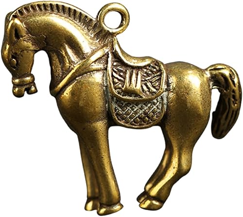 Miniatura 5 de EXCEART 4 piezas de latón DIY encanto collar de regalo de latón collar de llave collar de decoración retro colgante collar zodiaco animal colgantes