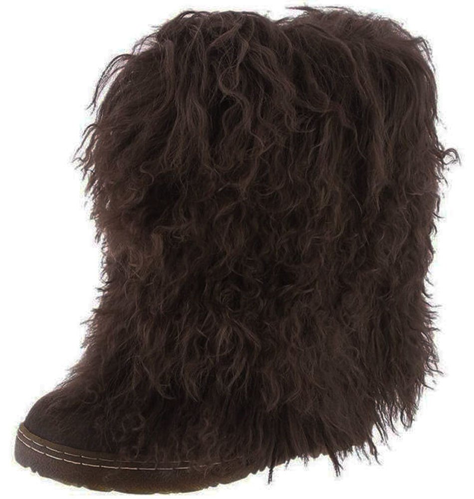 Womens Boetis Womens Boot Natural Fur Womens Slip On Boot | Desertcart