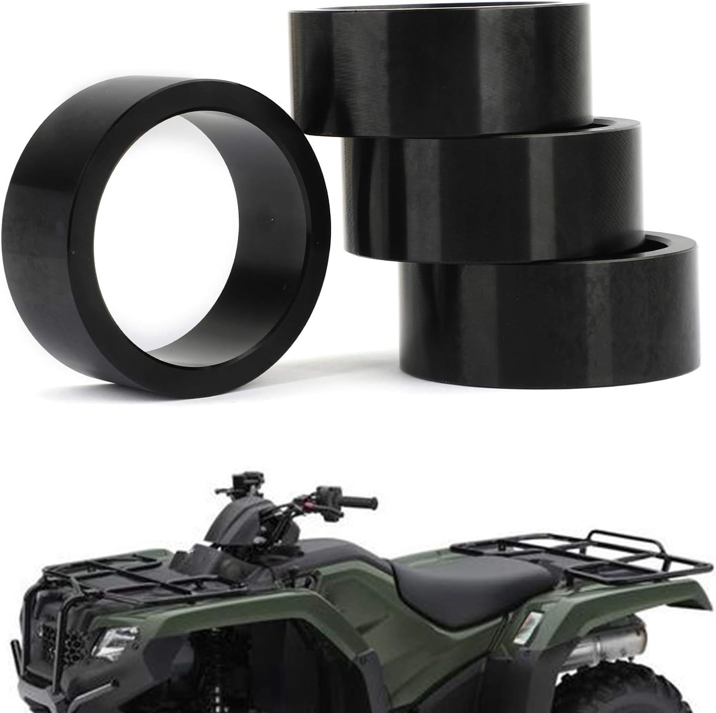 Artudatech 2.5" Lift Spacer Kit fit for Honda Rancher Recon 230 250 300 350 400 420 ATV Black