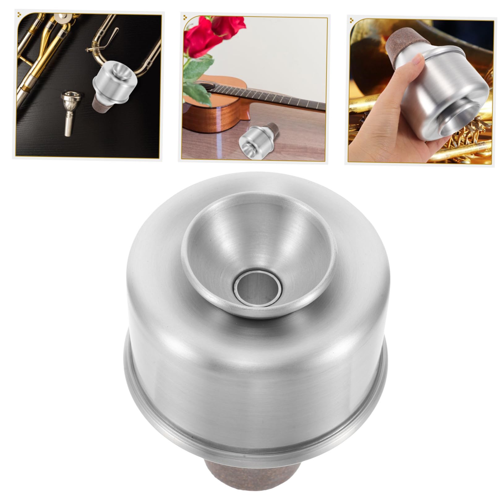 Beaupretty Sordina per Tromba in Lega di Alluminio Muto Metallico per Principianti e Facile da Installare Silenziatore per Pratica Bassa Rumorosità Accessorio per Tromba
