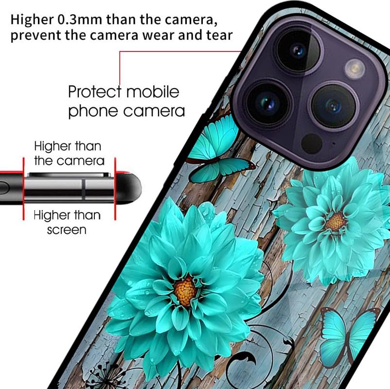 HONLEN Custodia per Realme 10 (4G) Case, (6.4 Inches) Trasparente Sfumato TPU Silicone Progettata, 4 Angoli rinforzati Case - Tulipano