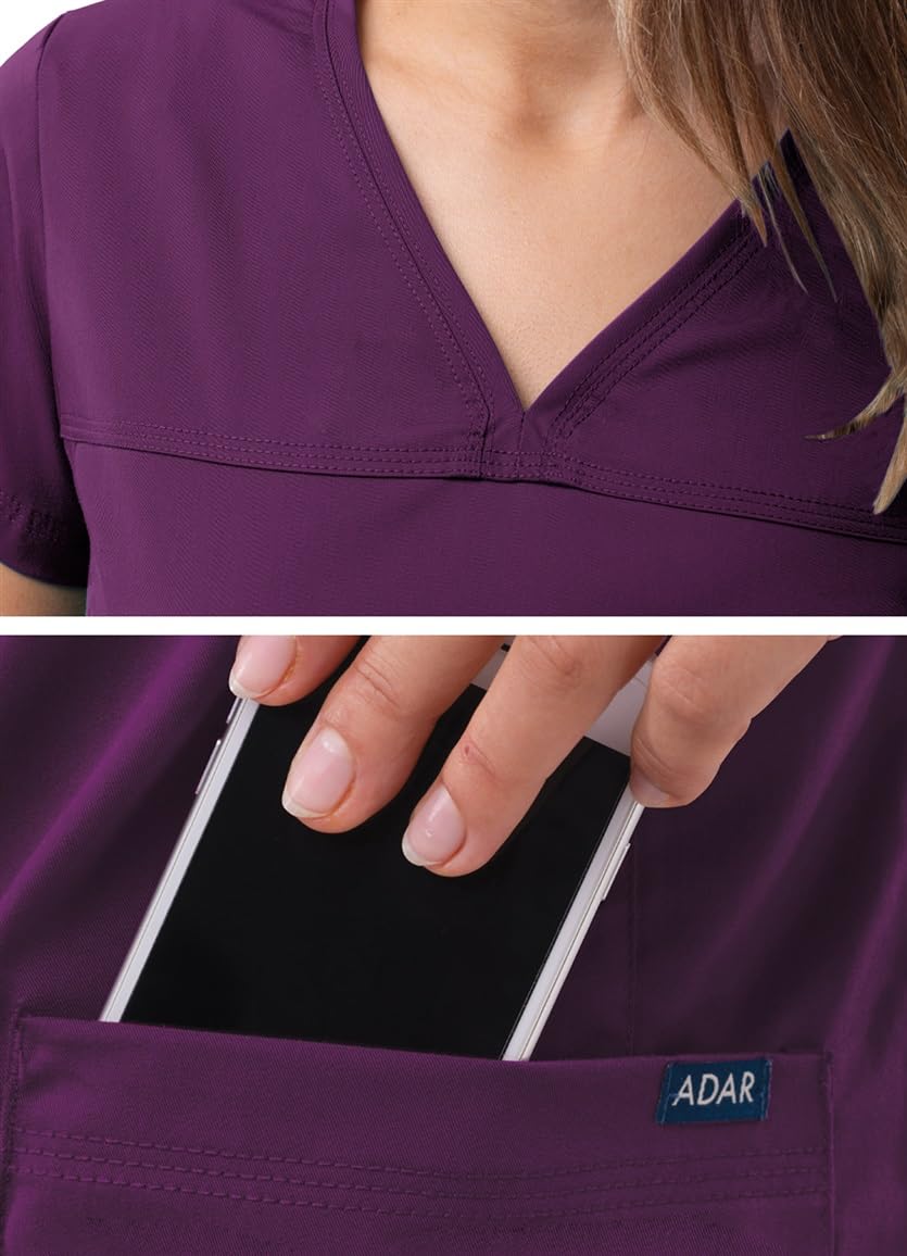 Adar Pro Prendas médicas para Mujer - Casaca médica sin Mangas con Cuello en V