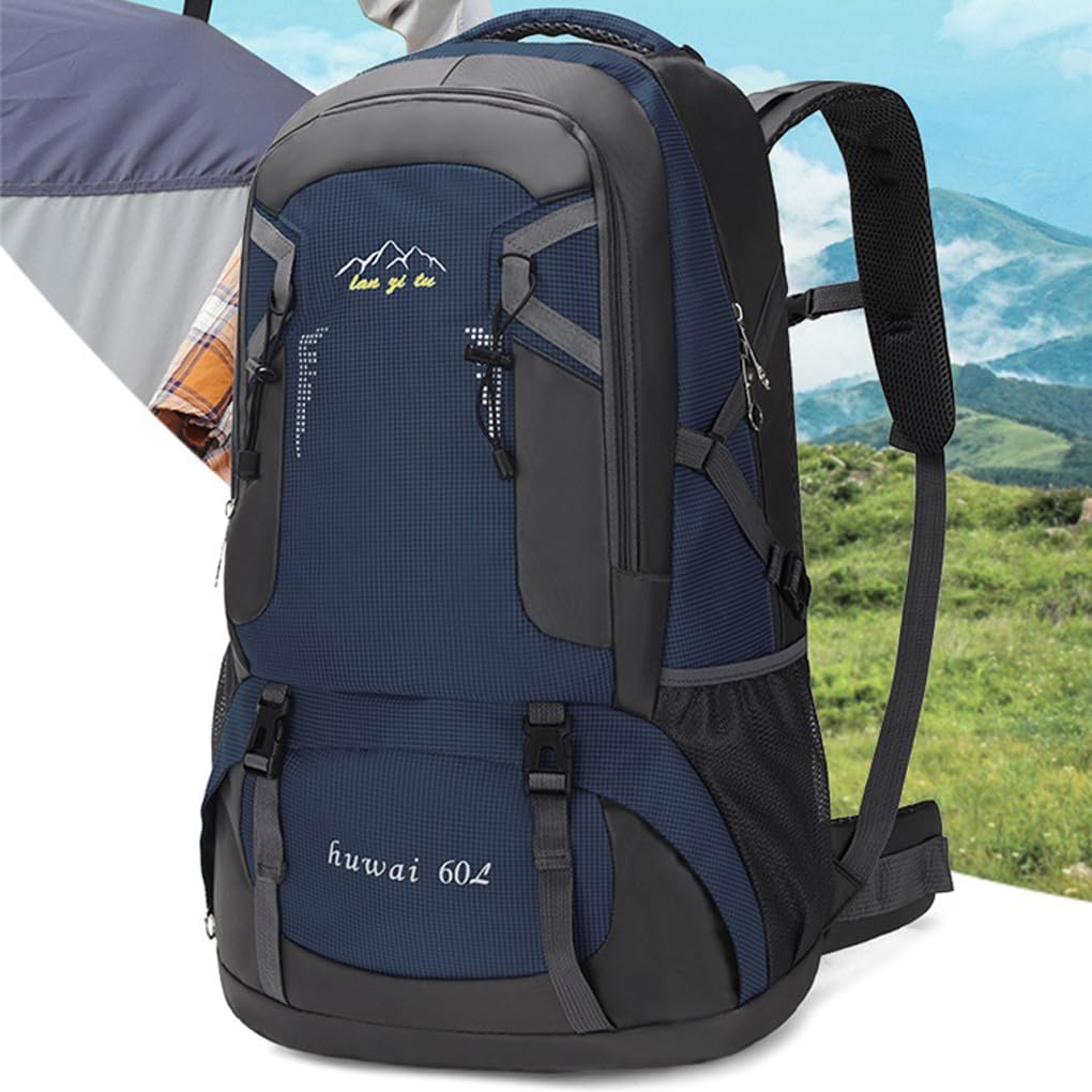 60L Rucksack Outdoor Camping Große Kapazität Wasserdichter Rucksack Kletterrucksack Jagd Angeln Tragbare Leichte Tasche