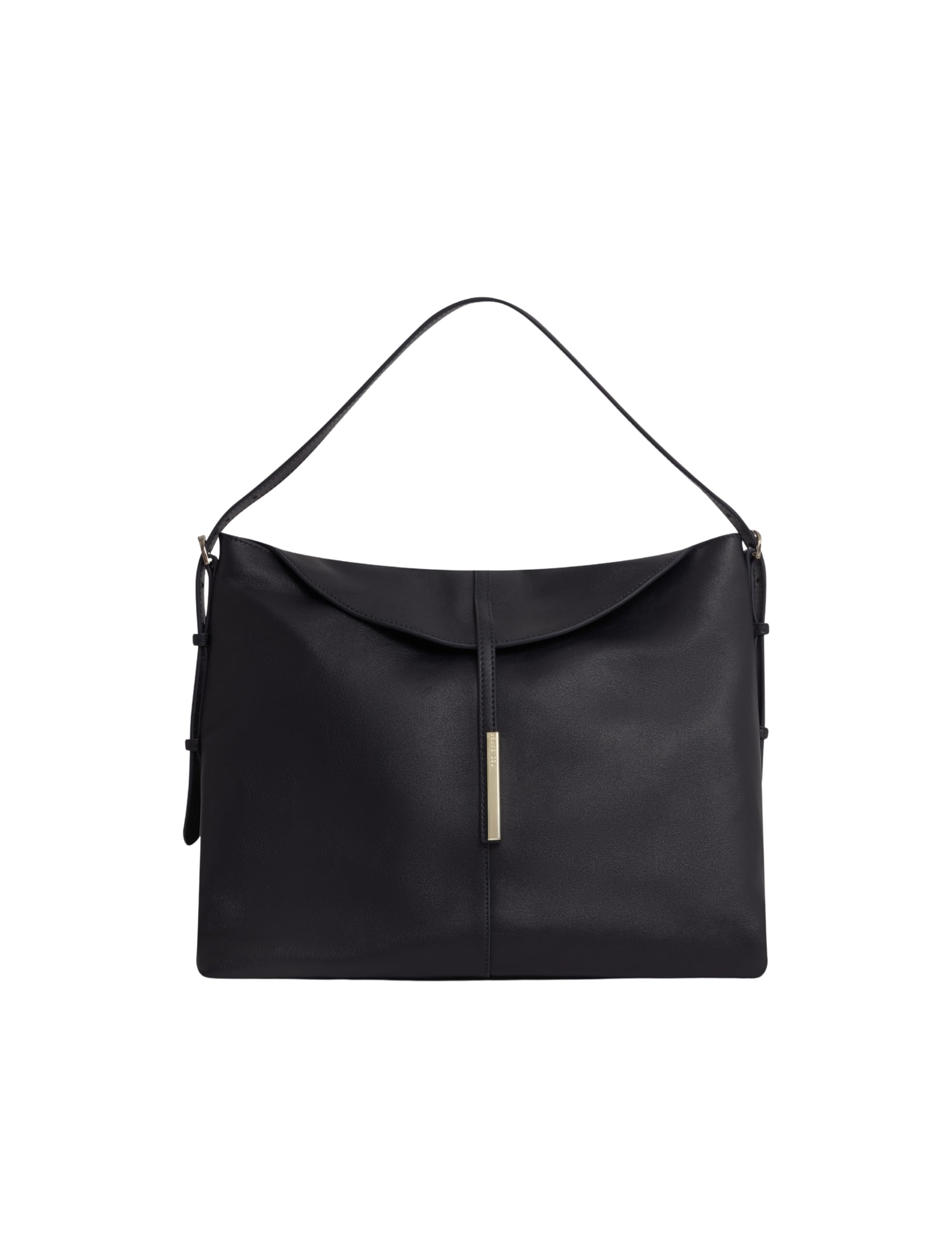 Ted Baker london bar detail leather slouchy bag, navy, one size