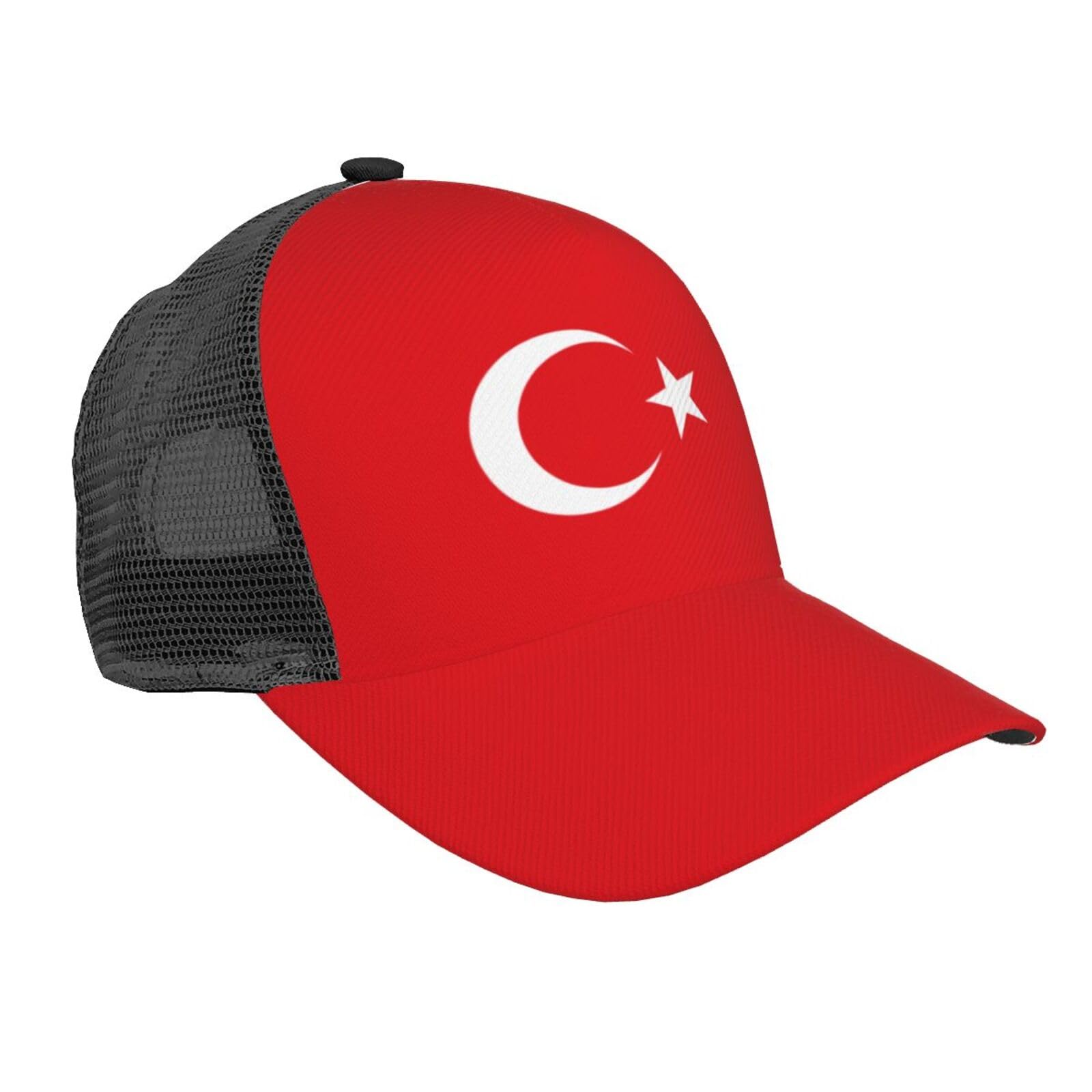 Rfshop Unisex #1041 Turkey Flag Turks Baseball Cap Print Adjustable Hat Patriotic Sport Caps Black For Men Women