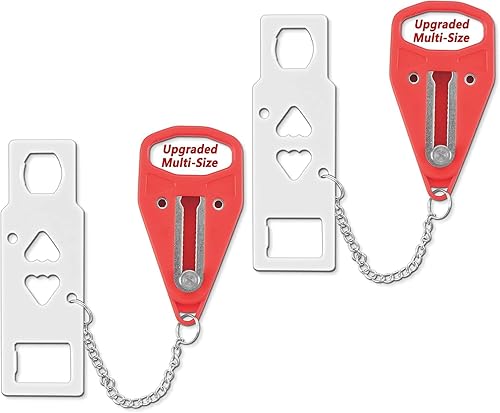 Vista 8 de Cerradura de seguridad portátil para puertas del hogar, para viajar y para agregar seguridad y privacidad adicionales; perfecta para viajar
