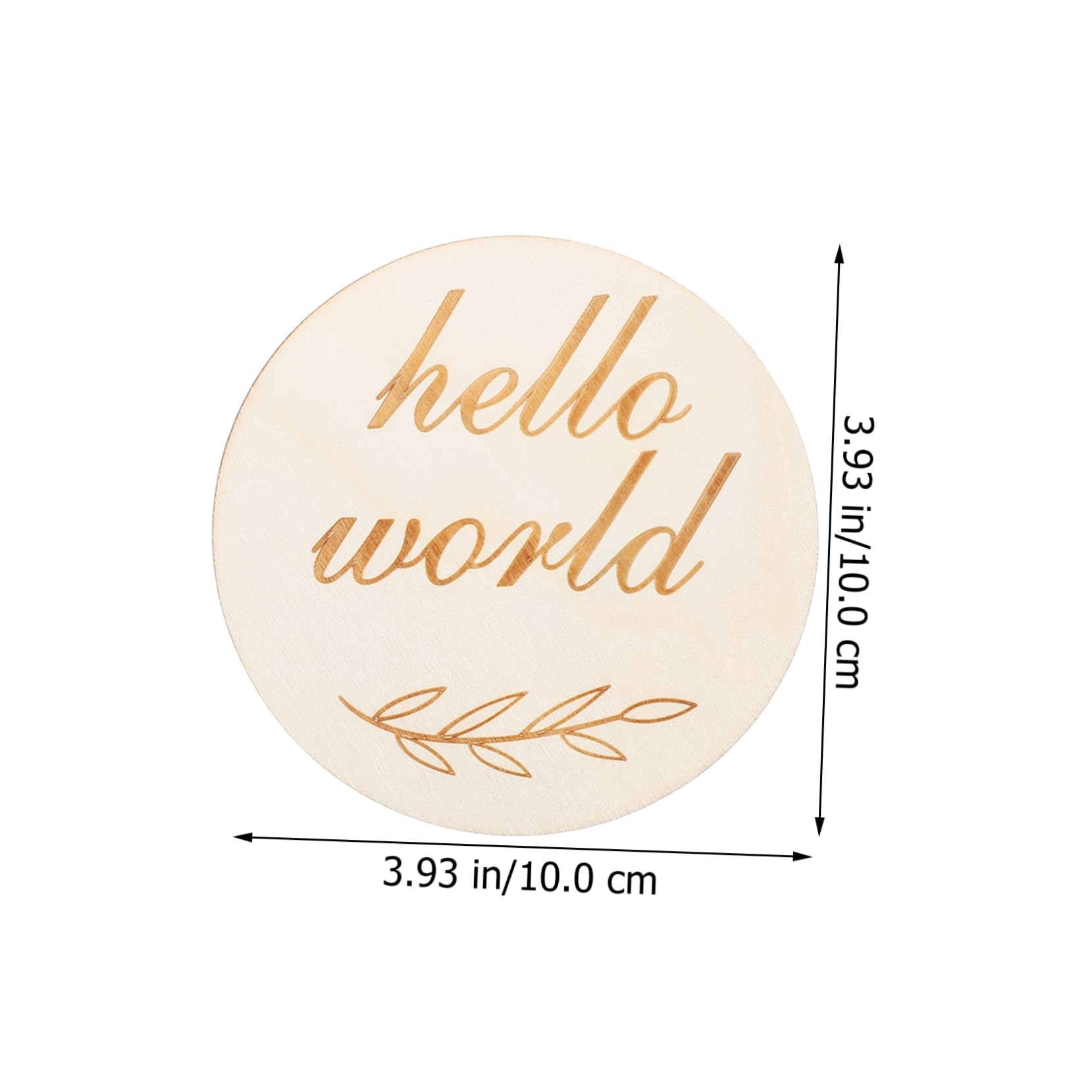 BESTonZON Handmade Wooden Baby Milestone Plaque Baby Birth Announcement Sign Custom Baby Name Sign for Newborns