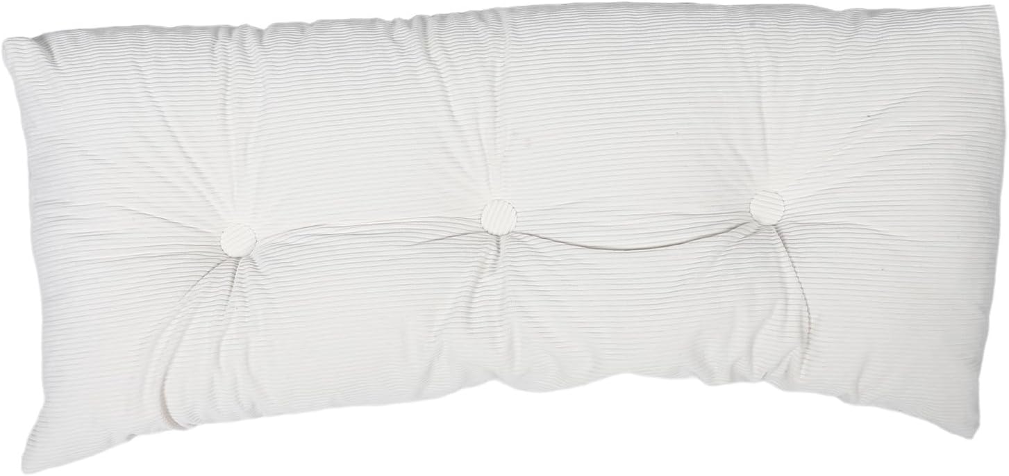 Triangular Bed Rest Pillow with Backrest Support and Antislip Surface, Ergonomic Reading Pillow Made of Polyester Corduroy with Built-in Side Pocket, for Reading and Lounging