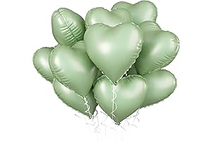 Vibrant Sage Green Heart Balloons for Captivating Celebrations