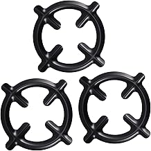 Cabilock 3Pcs Fogão Grelha De Aço Inoxidável Suporte De Metal Queimador De Fogão A Gás Redutor De Gás Redutor De Gás Fogão Acessórios De Fogão De Cozinha Wok Anéis De Suporte Prateleiras