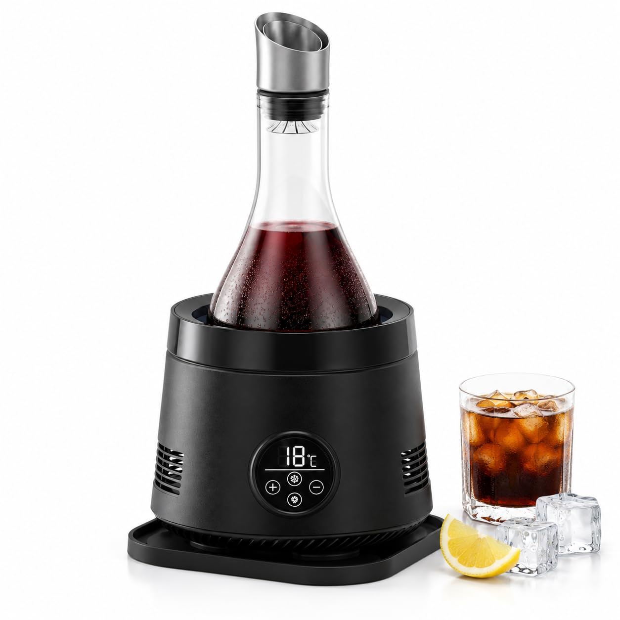 Macchina refrigerante per Vino da banco, Bar e Tavolo Black