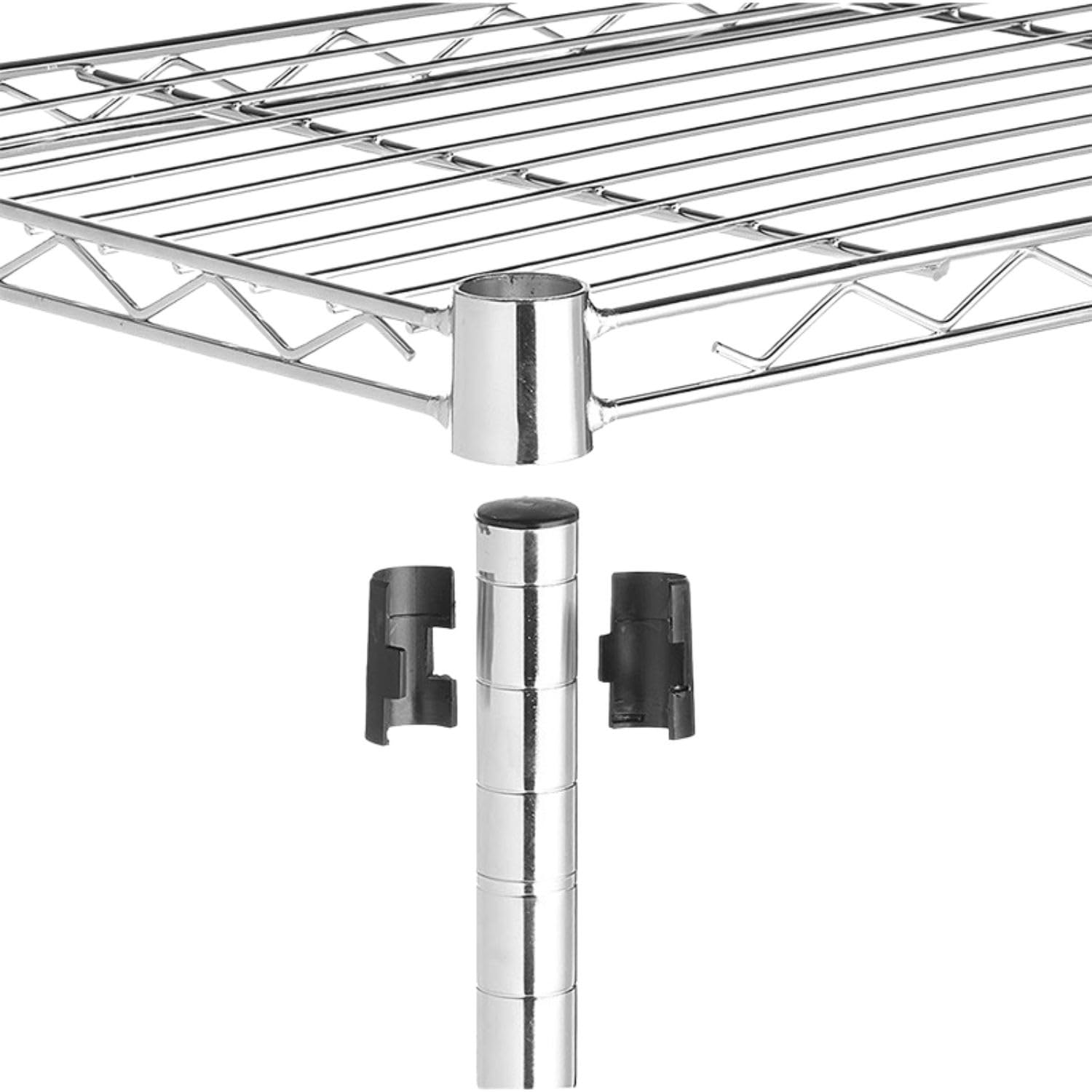 THINIA HOME Estantería Metálica con 3 Baldas Ajustables 76.2x58.9x34cm 240Kg
