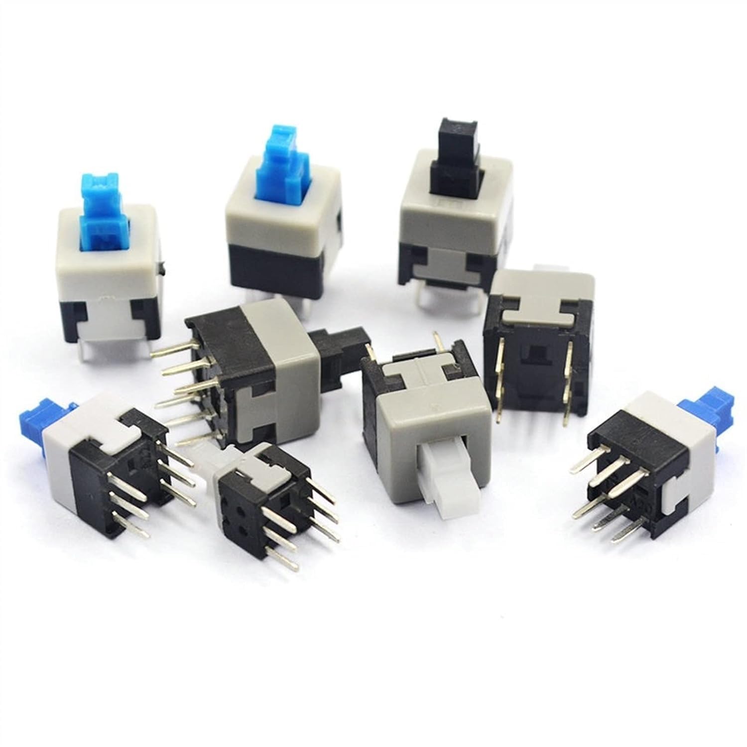 Interruptor de botón sin bloqueo de 7x7mm con 6 pines para electrónica 6