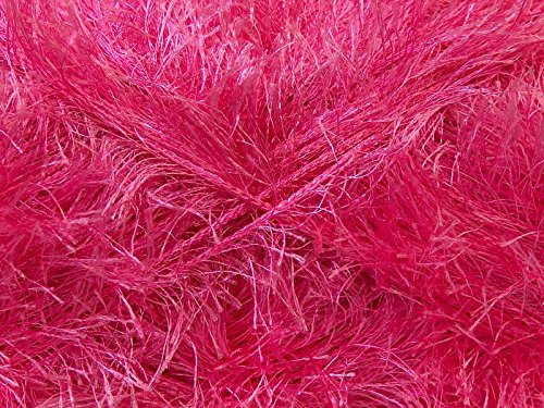 100 Gram Candy Pink Eyelash Yarn Ice Fun Fur 164 Yards #TOP1