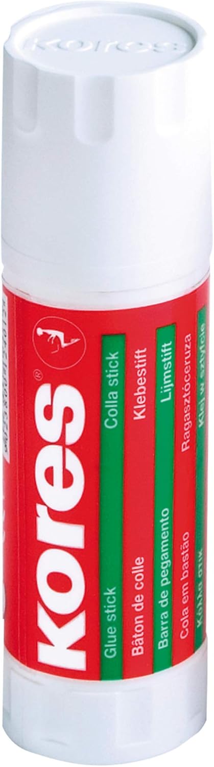 Kores Strong Hold White Adhesive Glue Stick - Safe, Non-Toxic - Craft, School, Office Supplies, Aesthetic Stationery - Pack 2 x 40 g