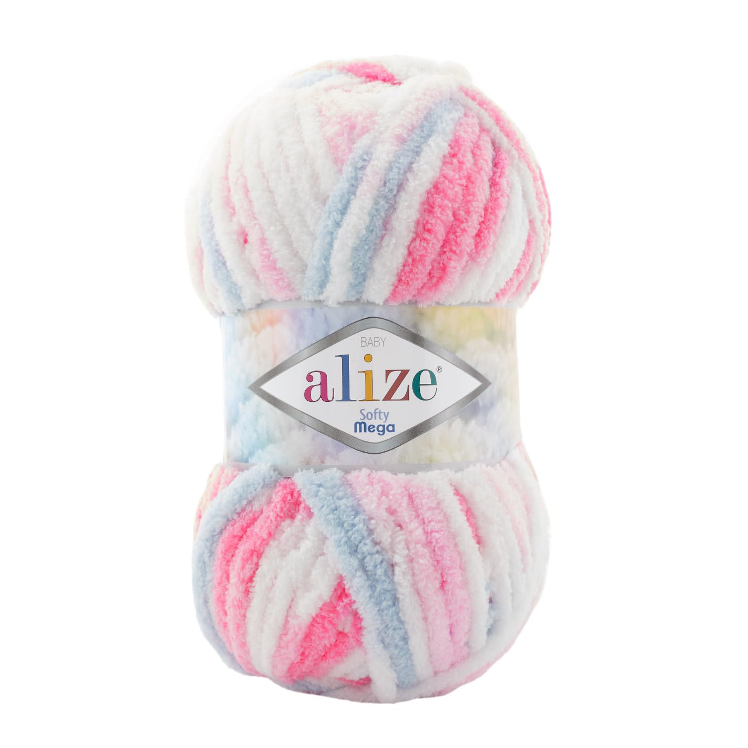 Alize Softy Mega Chunky Blanket, Scarf, Baby Knitting Crochet Yarn 100g Ball (1, 5945SM)