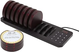 Sistema de Chamada Sem Fio, Sistema de Pager de Carregamento à Prova d'água Seguro para Pizzarias (plugue da ue)