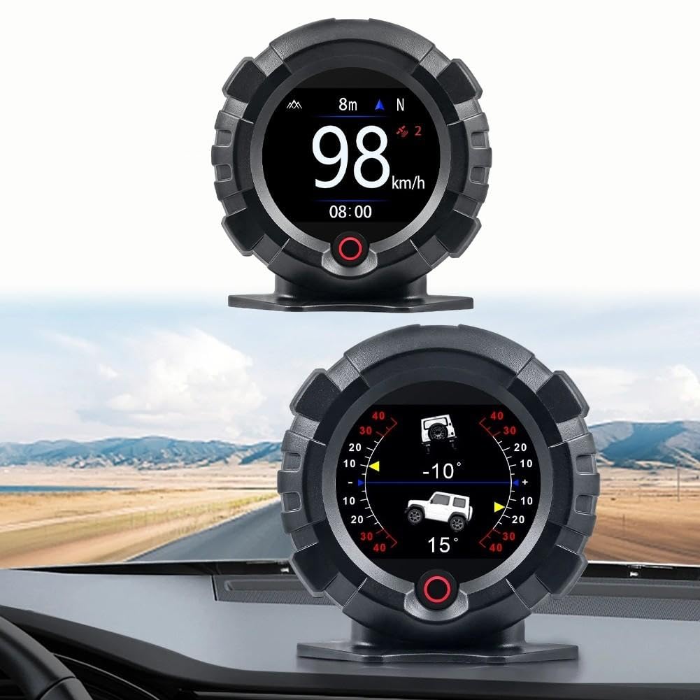 Medidor Ángulo Inclinación Digital HUD para Todoterreno(X95-GPS (English))