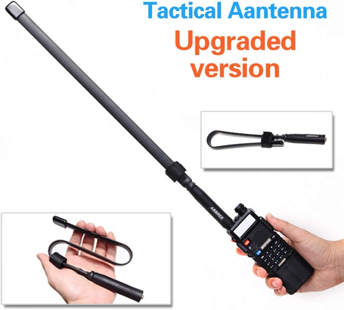 Discount BaoFeng UV-5R High Power Portable Two-Way Radio 3800mAh Battery with 18.8inch ABBREE Tactical Antenna