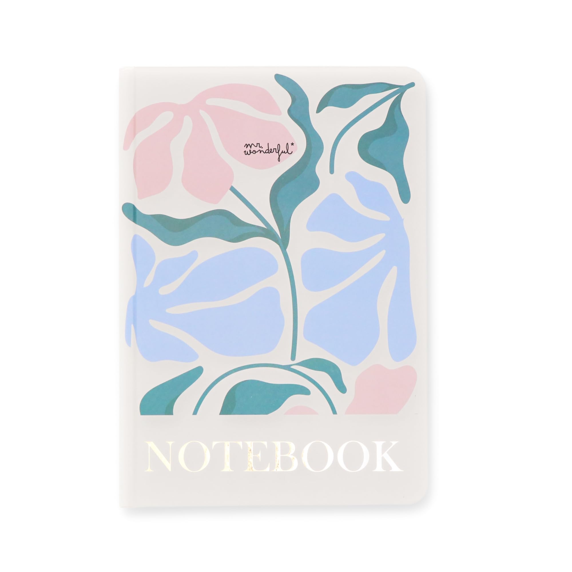 Mr. Wonderful - A5 notebook - Floral print - Stitched binding