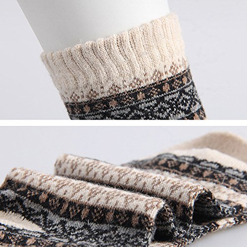 Image of Womens Wool Knit Winter Socks