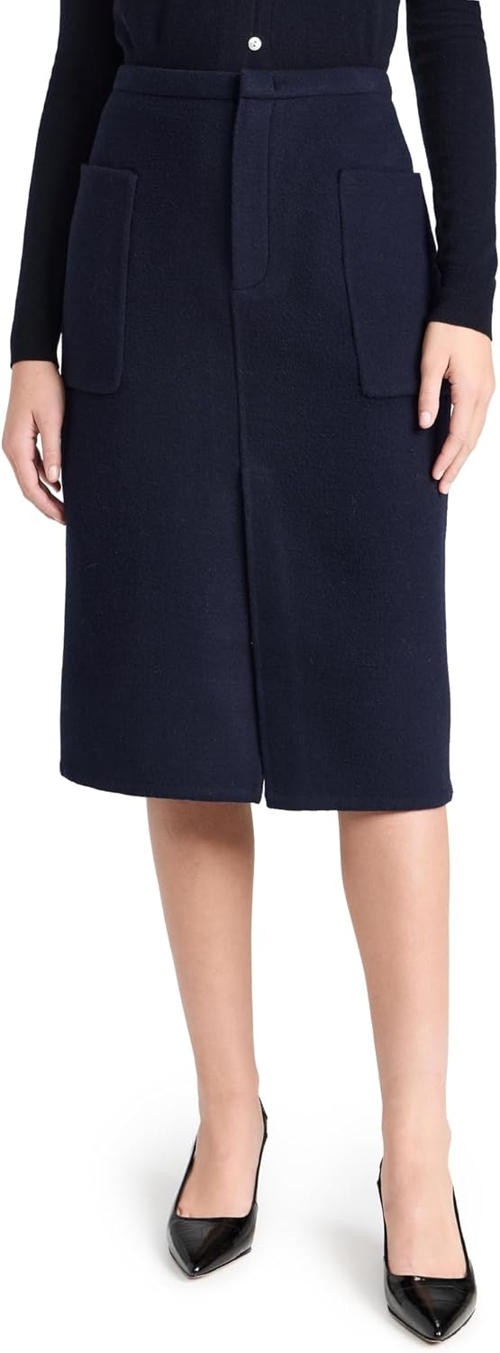 Vince Women's Brushed Wool Pencil Skirt