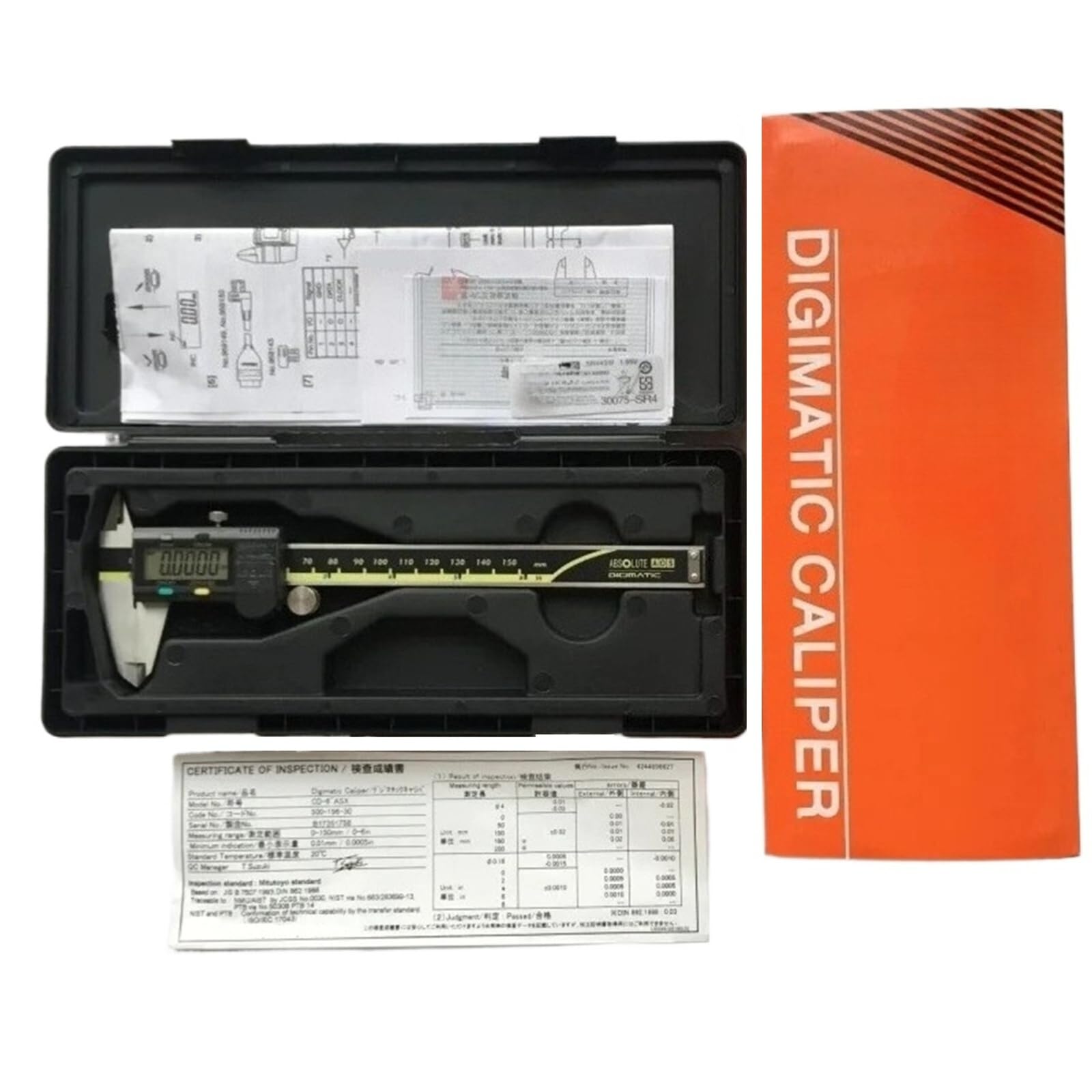6-calowy suwmiarka 0-150 mm 500-196-30 LCD do elektronicznego pomiaru stali nierdzewnej(500-197-30 0-200 mm)