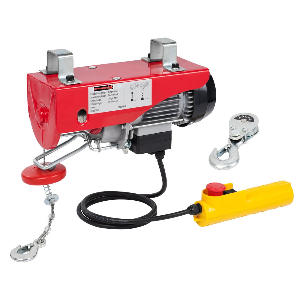 MISTRAL PARANCO ELETTRICO 1200W PORTATA 300-600KG ALTEZZA CAVO 9-18MT SOLLEVAMENTO OFFICINA MAGAZZINO GARAGE