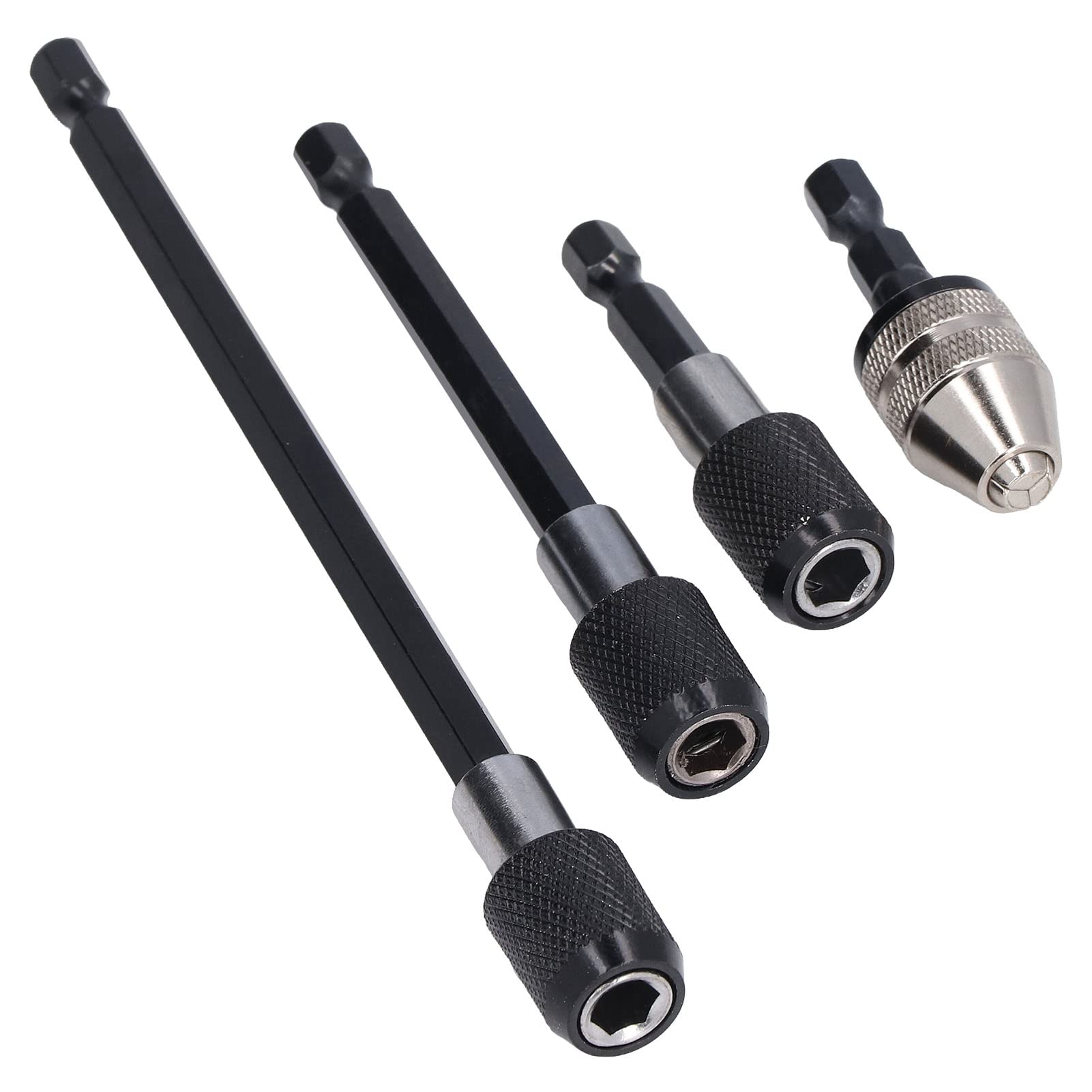 3 Prolunghe Magnetiche Per Avvitatore - 75mm, 100mm, 150mm, Con Attacco 1/4'' Per Trapani E Cacciaviti - Foto 2
