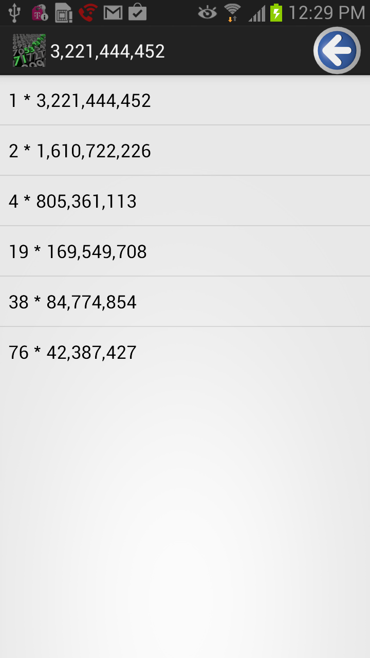 Factor Calculator App on Amazon Appstore