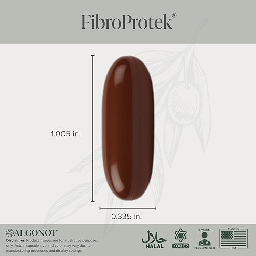 Miniatura 3 de FibroProtek 1 botella recomendado por el médico luteolina y quercetina incluidos en una combinación exclusiva de ingredientes incluyendo aceite de