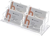 Vista 12 de Soporte para Tarjetas de Visita para Exhibición de Escritorio, Soporte Organizador de Tarjetas de Acrílico Transparente para Hombres y Mujeres