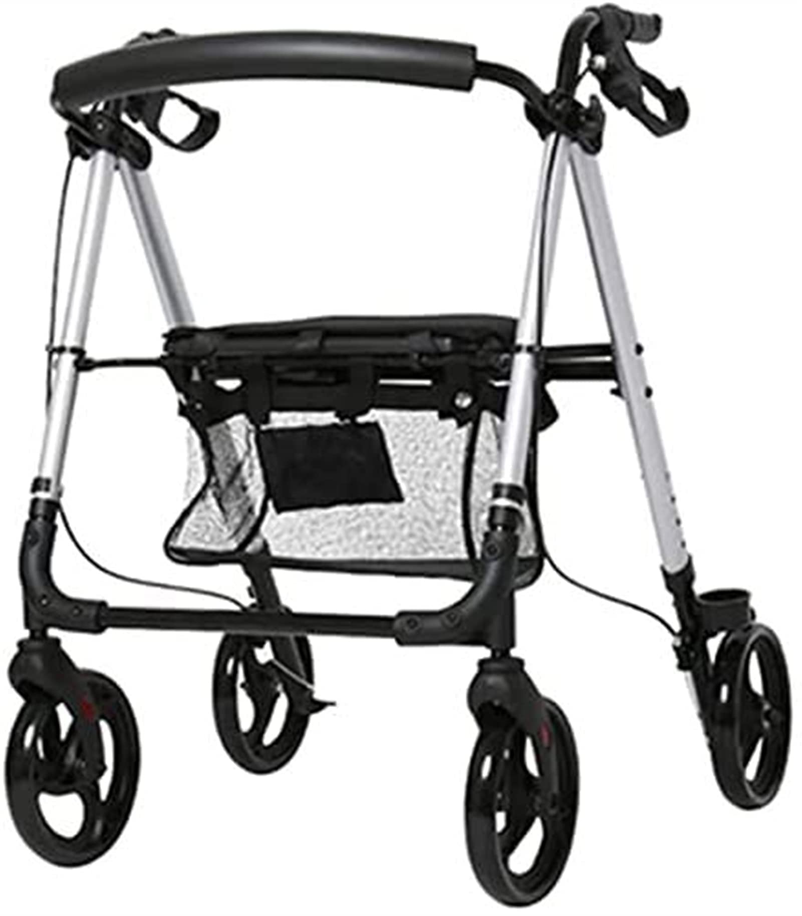 chodziki dla seniorów chodzik dla seniorów i dorosłych elektryczny wózek inwalidzki lekki aluminiowy chodzik, regulowany chodzik z siedziskiem dla osób starszych, niepełnosprawny