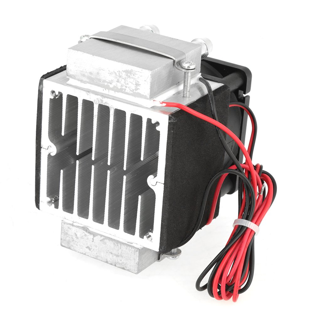 Refrigerazione Elettronica a Semiconduttore 12V 0,2a 144W, Kit Sistema di Raffreddamento Mini a 2 Chip, Kit di Raffreddamento Termoelettrico Per Letto Per Animali Domestici, Banco di Prova