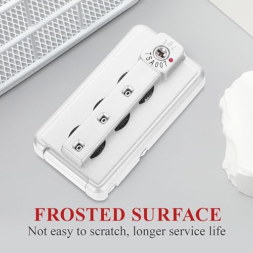 Miniatura 6 de Hemoton Bloqueo de equipaje de repuesto, cierre de cremallera, cerradura de combinación de aduanas, portátil, candado digital, cerradura de