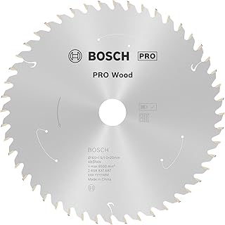 Professional Circular Saw Blade Standard for Wood (Wood, 165 X 20 X 1.5 mm, 48 Teeth, Accessory Cordless Circular Saw)