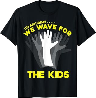On Saturday, We Wave for the Kids (iowa shirt) T-Shirt