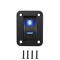 Vista 16 de MIIGII Panel de interruptores, Interruptor basculante de 1 banda con carcasa de aluminio para coche, camión, barco, vehículo recreativo, Panel