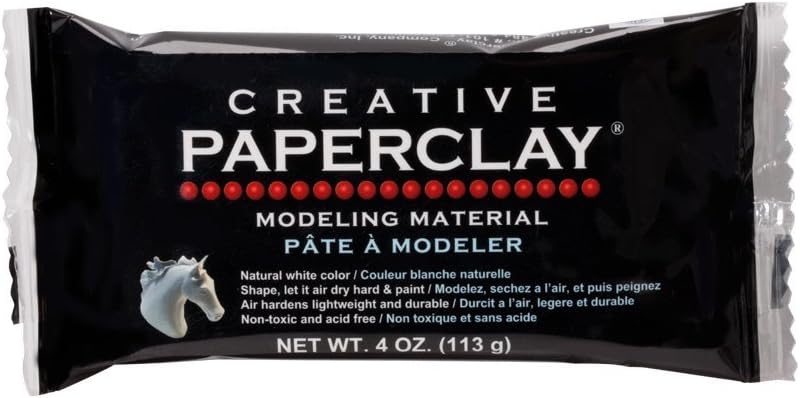 Creative Paperclay for Modeling Compound, 4-Ounce (113g), White : Beauty & Personal Care