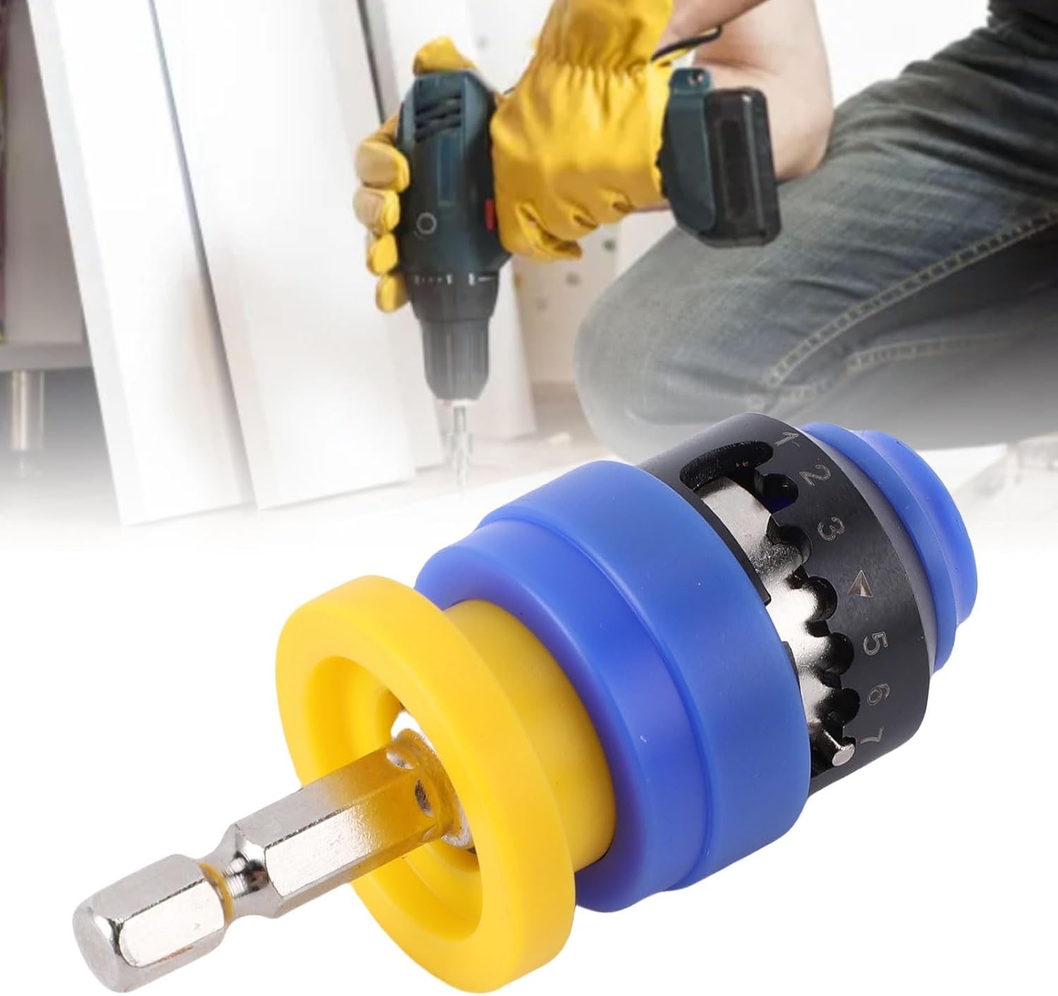 Fafeicy Adjustable Depth Screwdriver Bit Holder Magnetic Screw Depth Setter 2 to 8mm for DIY Enthusiasts and Professionals