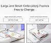 Electric Embroidery Sewing Machine with 7 LCD Touch Screen, 4x9.2 inch Embroidery Area, Automatic Thread Cutting & Threading, Multi-Pattern Border