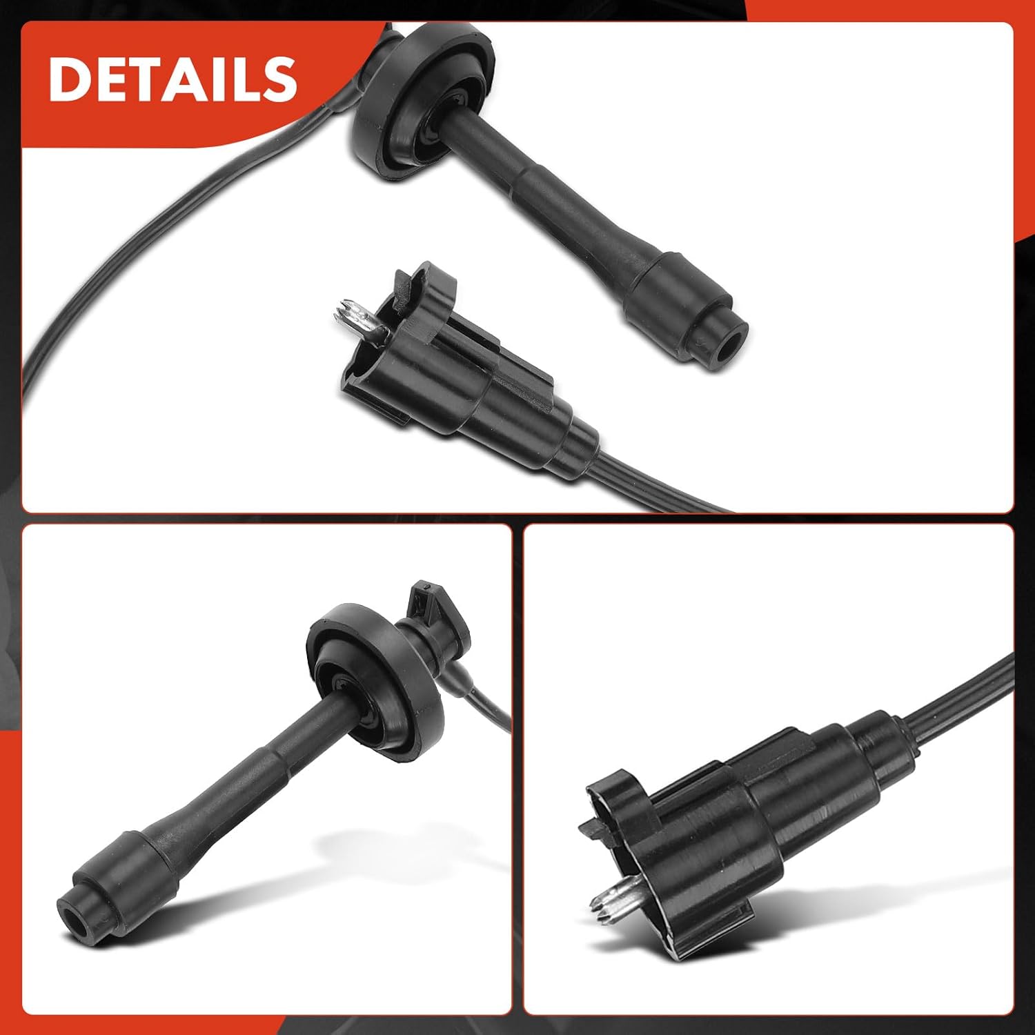 A-Premium Ignition Spark Plug Wires Set of 4 Compatible with Toyota Corolla 1998 1999 2000 2001 2002 L4 1.8L