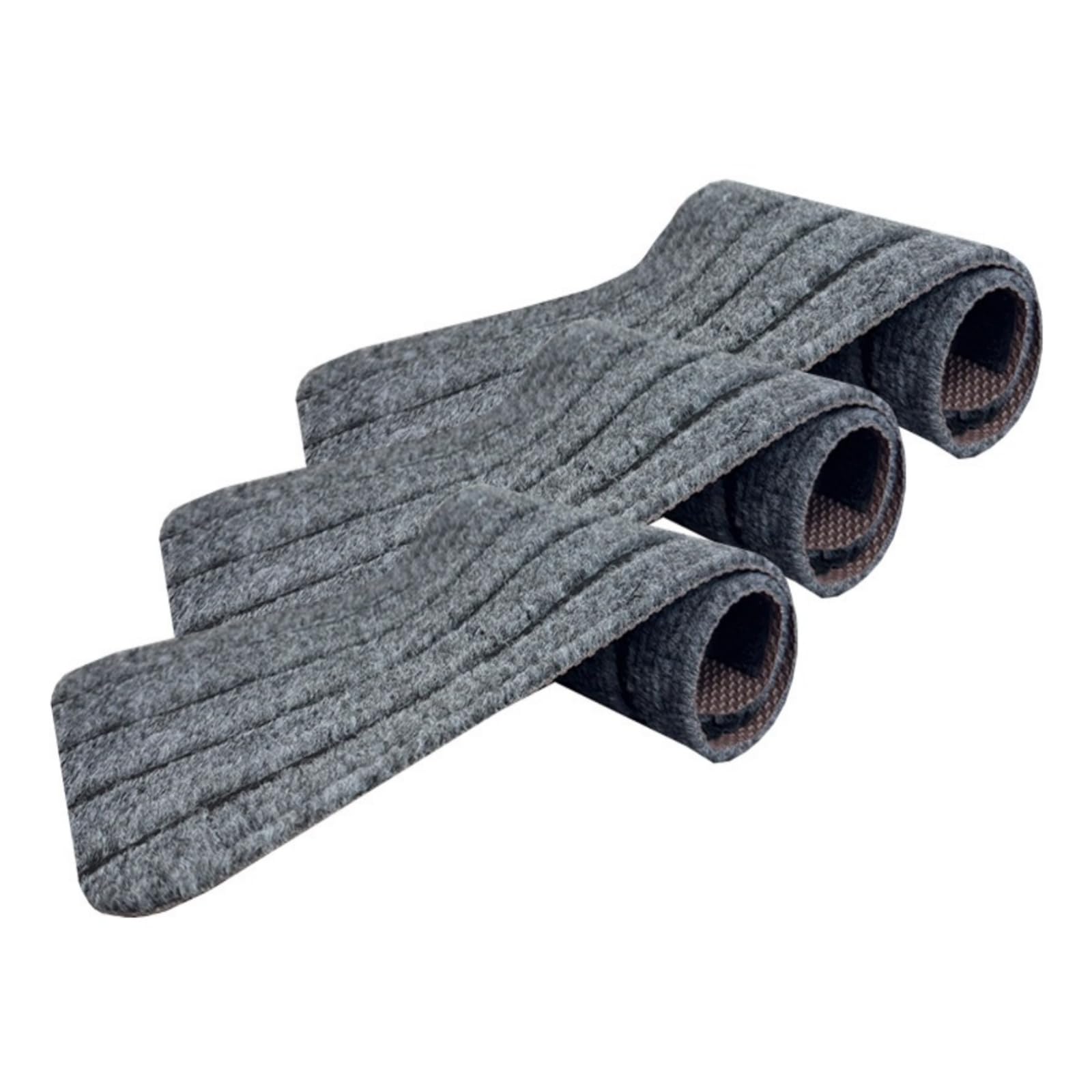 Tapis d'escalier polyester pour marches en bois maison familiale 3 pièces