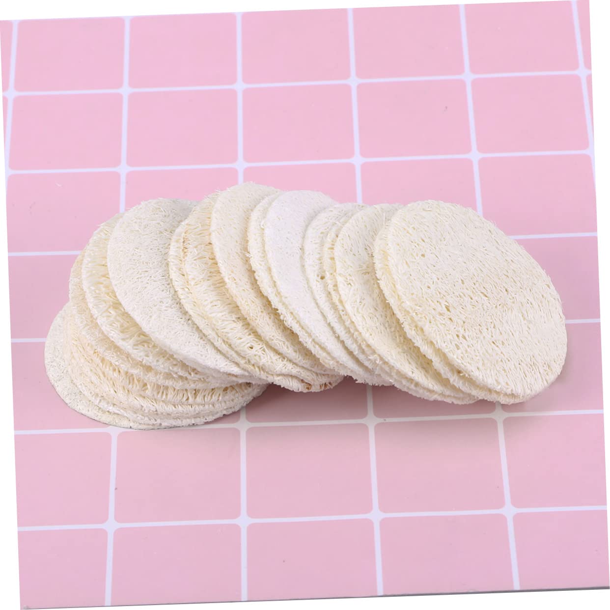Beaupretty 500piezas Esponjas Exfoliantes De Luffa Reutilizables Para Desmaquillado y Cuidado Facial Paquete De Unidades Suaves y Ecológicas Para Limpieza Profunda y Eliminación De