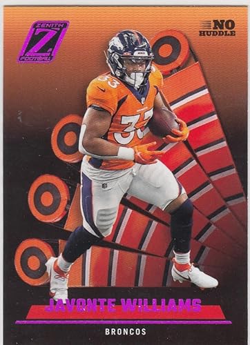 Football Trading Card NFL 2022 Panini Zenith No Huddle #78 Javonte Williams NM Near Mint Broncos