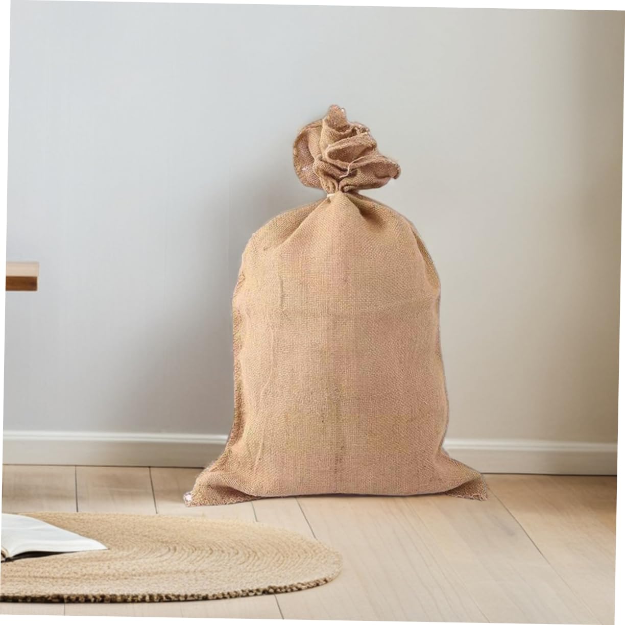 BESTonZON 4pezzi Sacco Di Juta Resistente Per Controllo Inondazioni Stoccaggio Patate e Trasporto Pesante Borsa Di Juta Per Patate Borsa Da Corsa Per Giardinaggio All Aperto