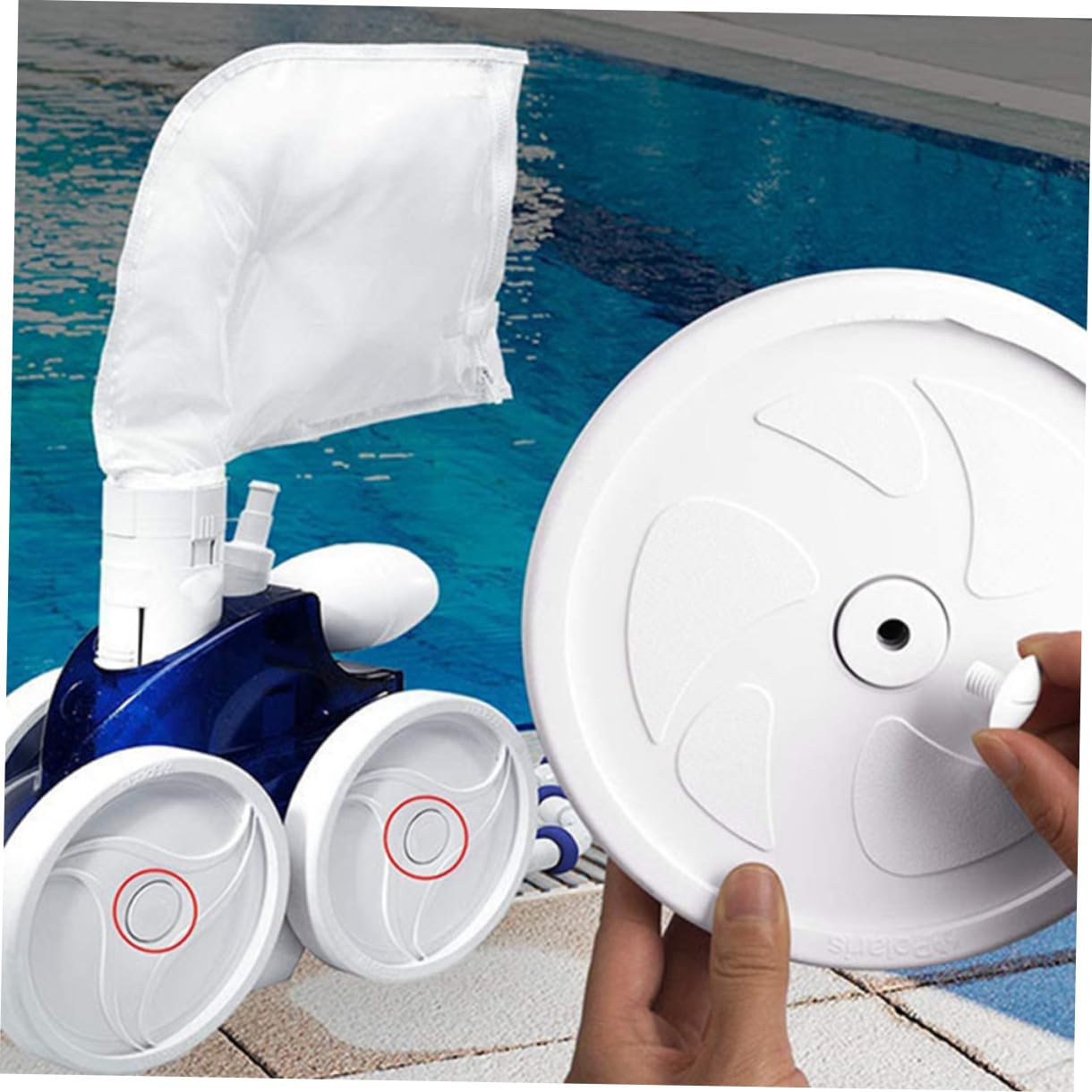 Happyyami 3 Juegos Tornillo De Cubo 280 Deslizar Juntas De Ruedas para Limpiadores De Piscinas Accesorios Partes Bastidores Limpiador De Piscinas Grifo Robot Lámina Ordenador Personal